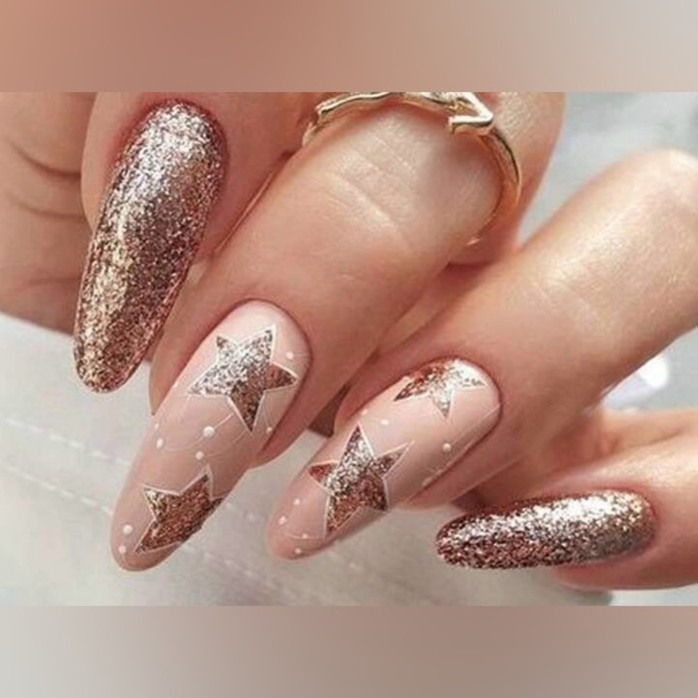 ⭐️ GLITTER STAR NAIL SET ⭐️
